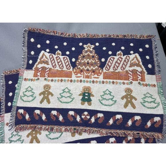Set of 3 Vintage 1990’s Three Tapestry Placemat...